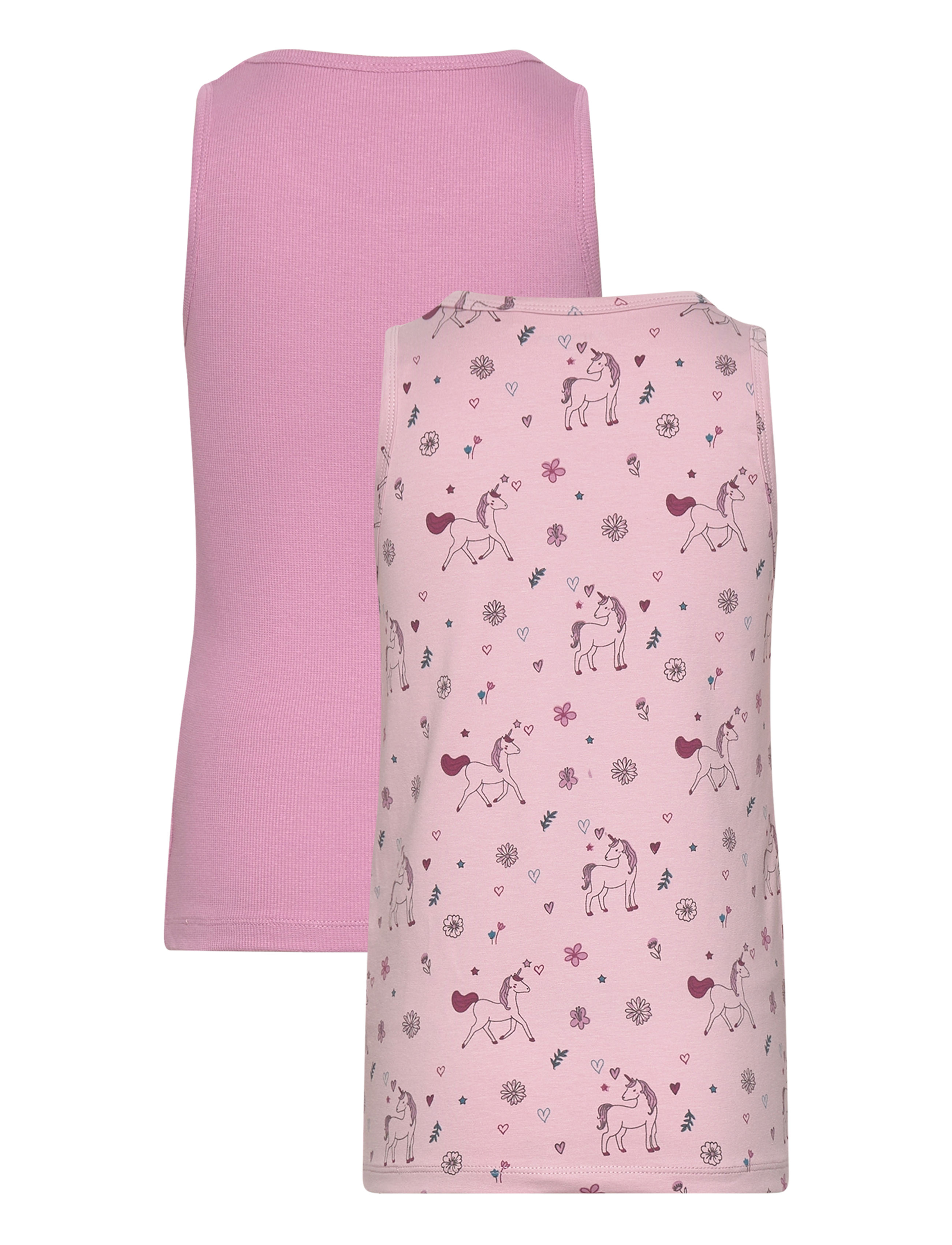 Minymo - Underwear 2-Pack AOP/RIB - dawn pink - 1