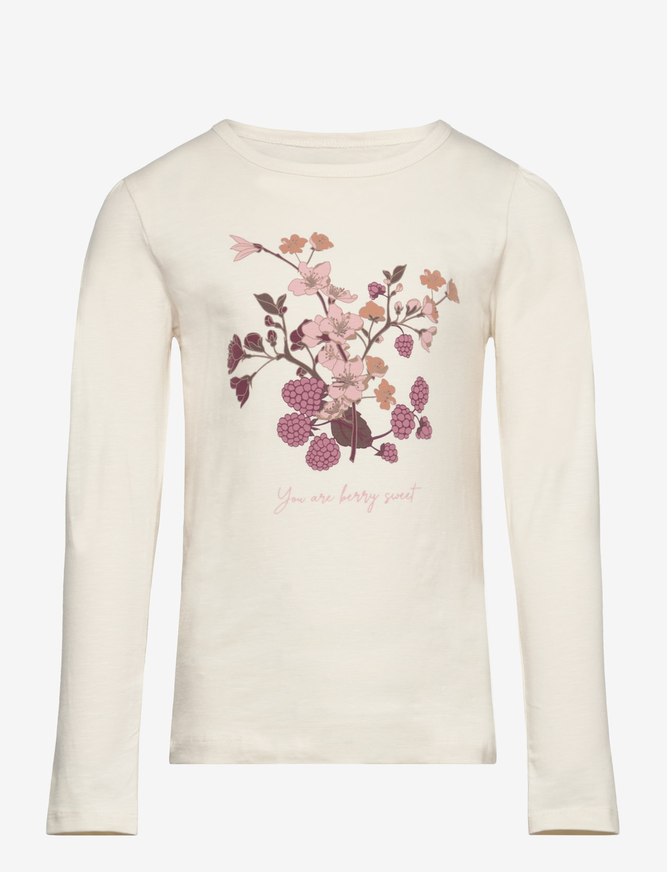 Minymo - T-shirt LS - eggnog - 0