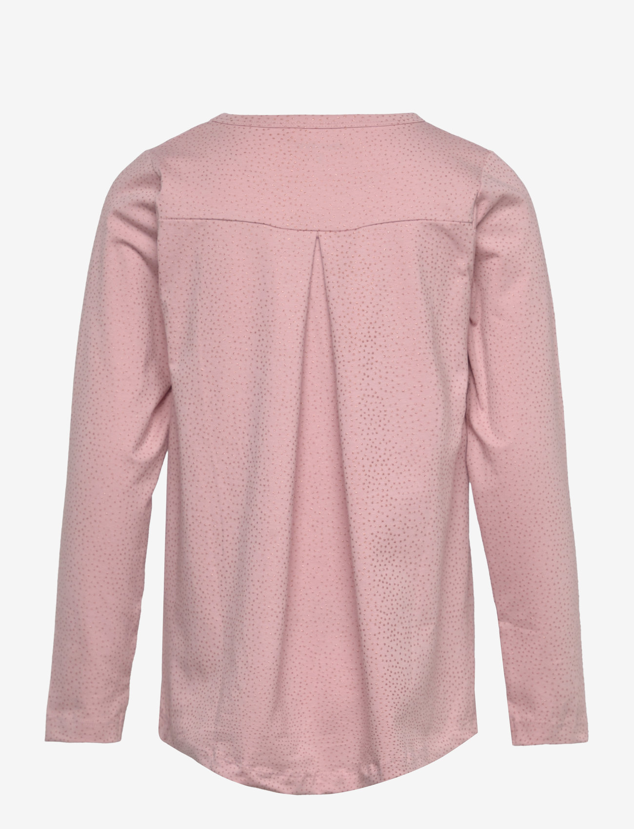 Minymo - Tunic LS w. Glitter - long-sleeved t-shirts - pale mauve - 1