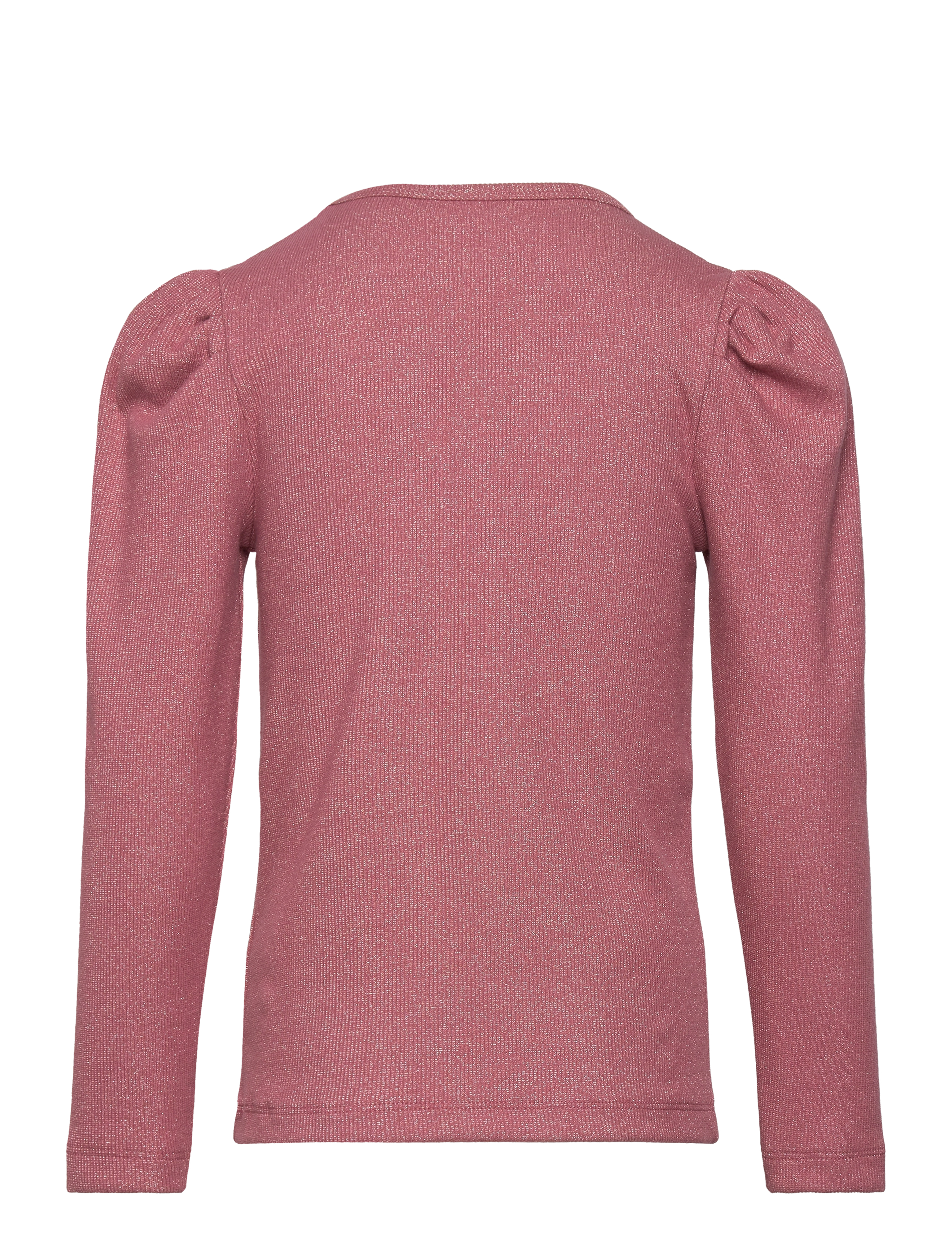 Minymo - T-shirt LS Glitter Rib - deco rose - 1