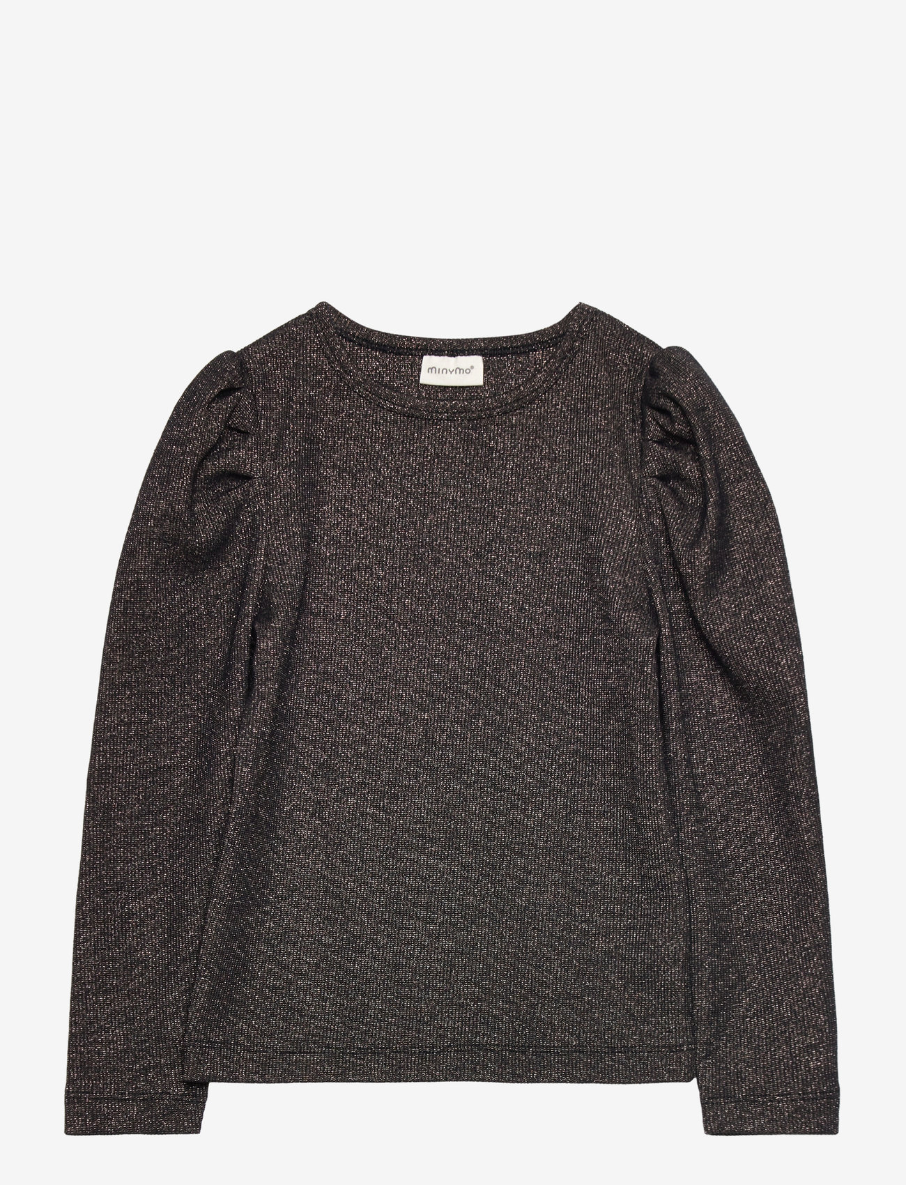 Minymo - T-shirt LS Glitter Rib - bluzki i tuniki - tap shoe - 0