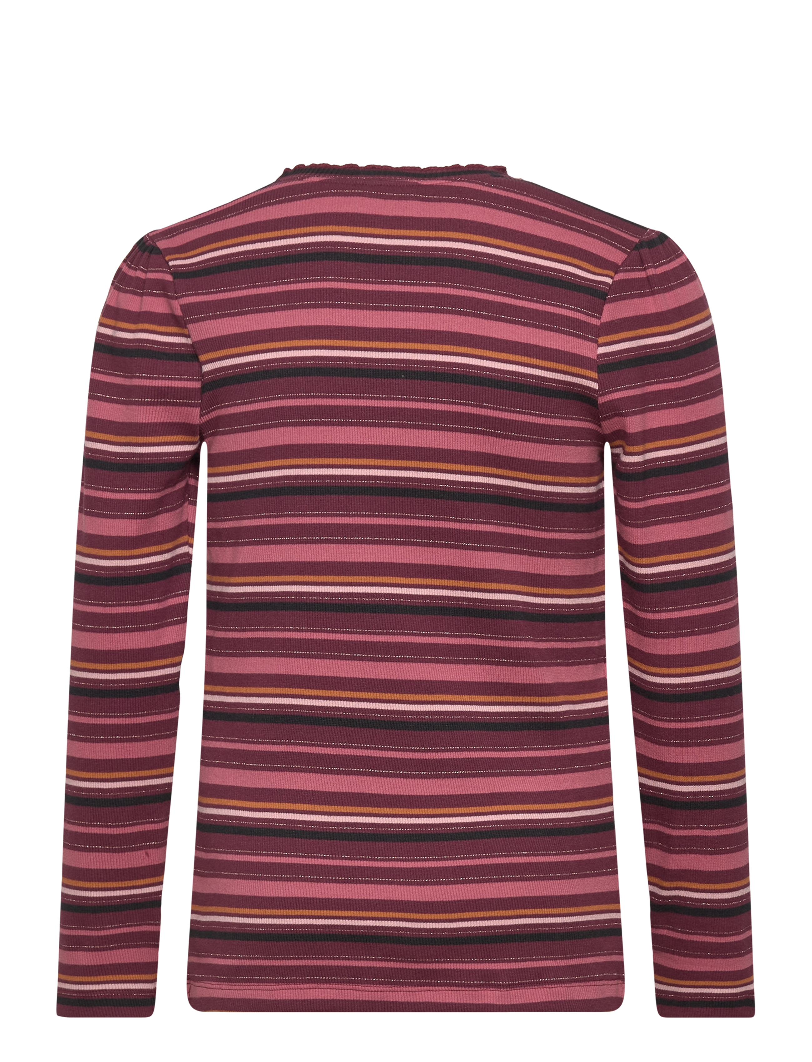 Minymo - T-shirt LS Y/D Rib - tawny port - 1