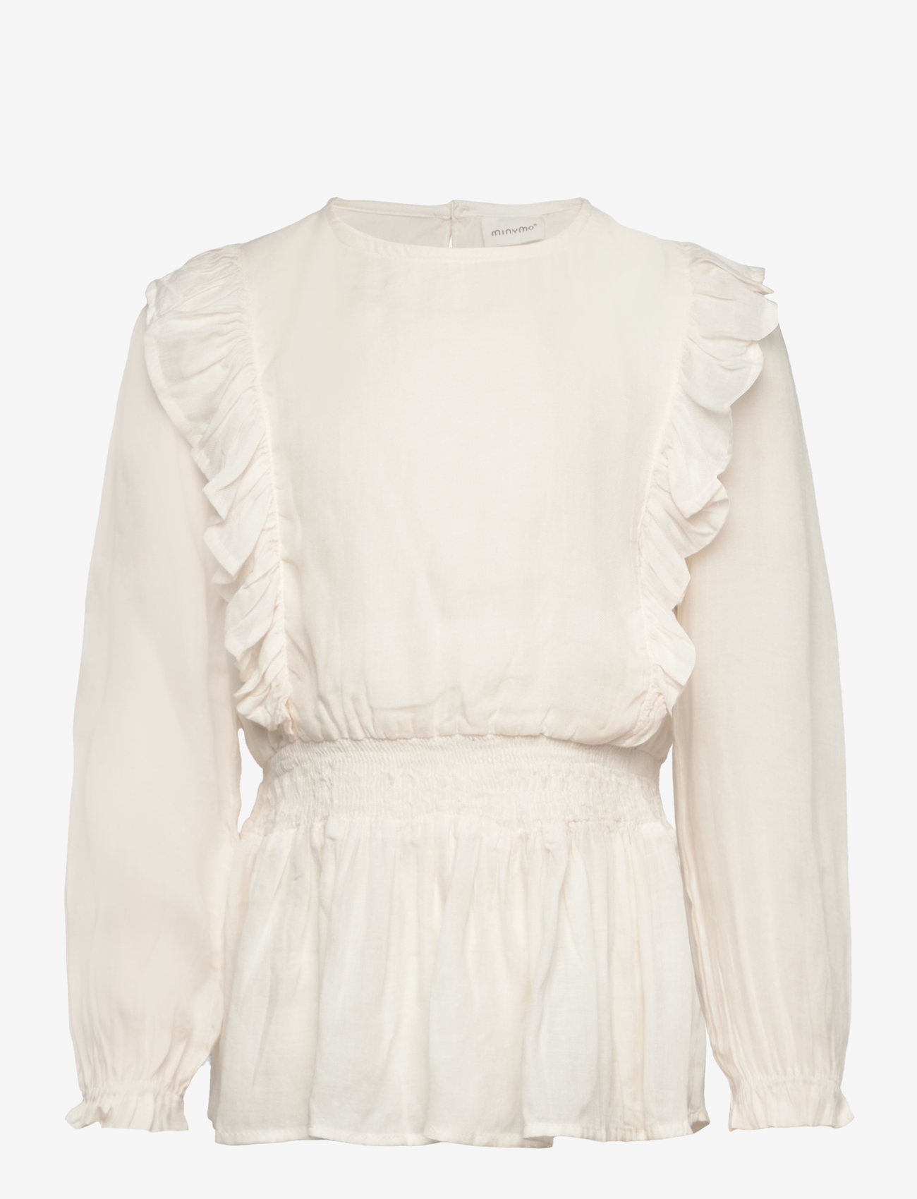 Minymo - Shirt LS Shiny - eggnog - 0