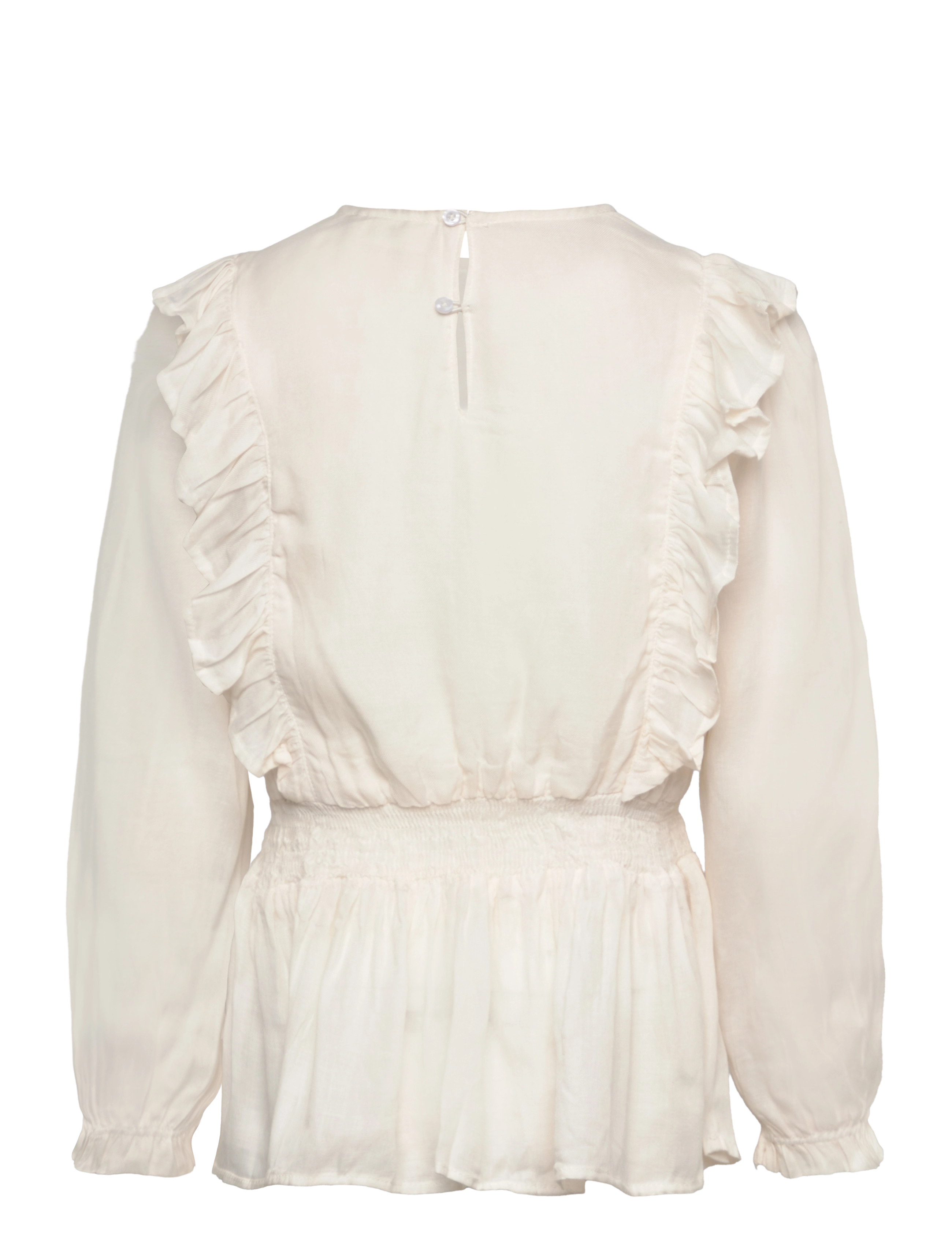 Minymo - Shirt LS Shiny - eggnog - 1