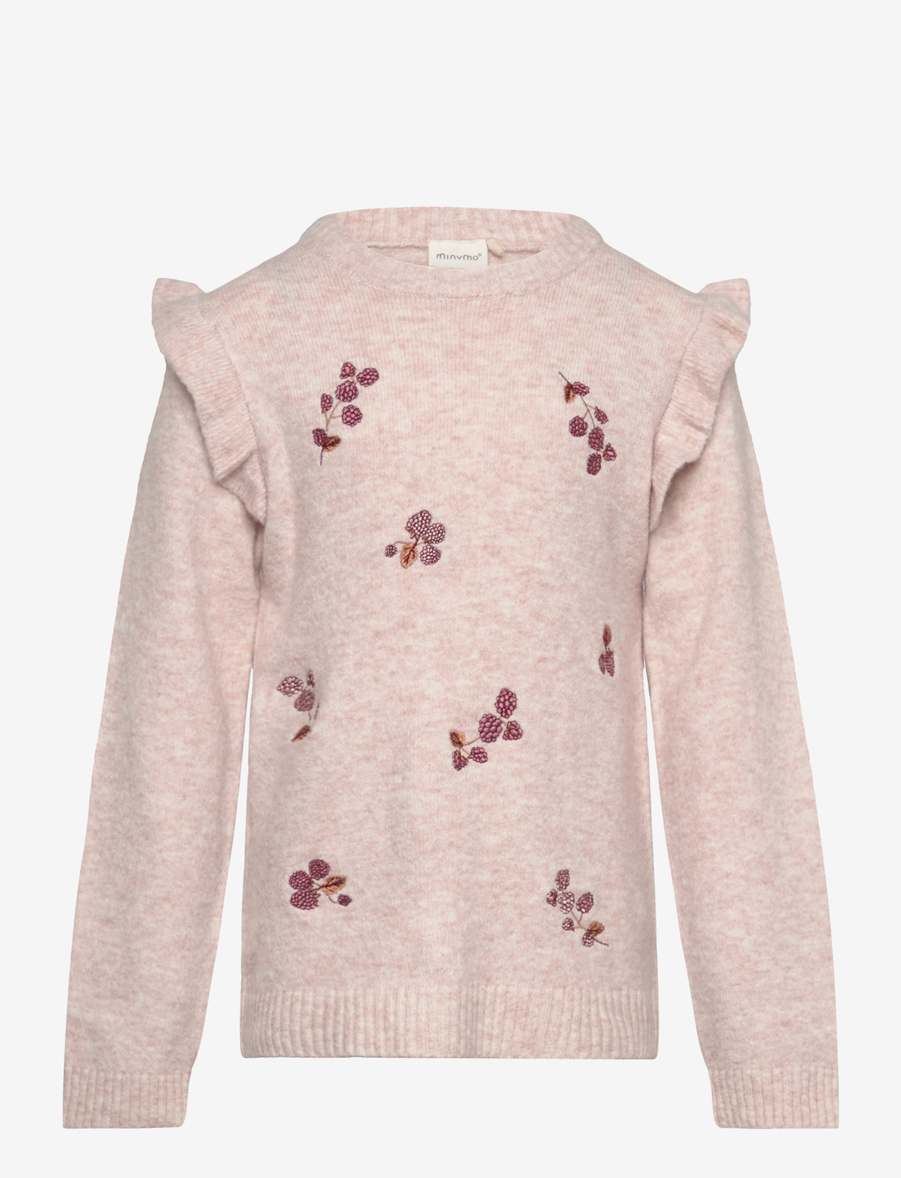 Minymo - Pullover LS Knit - beige melange - 0