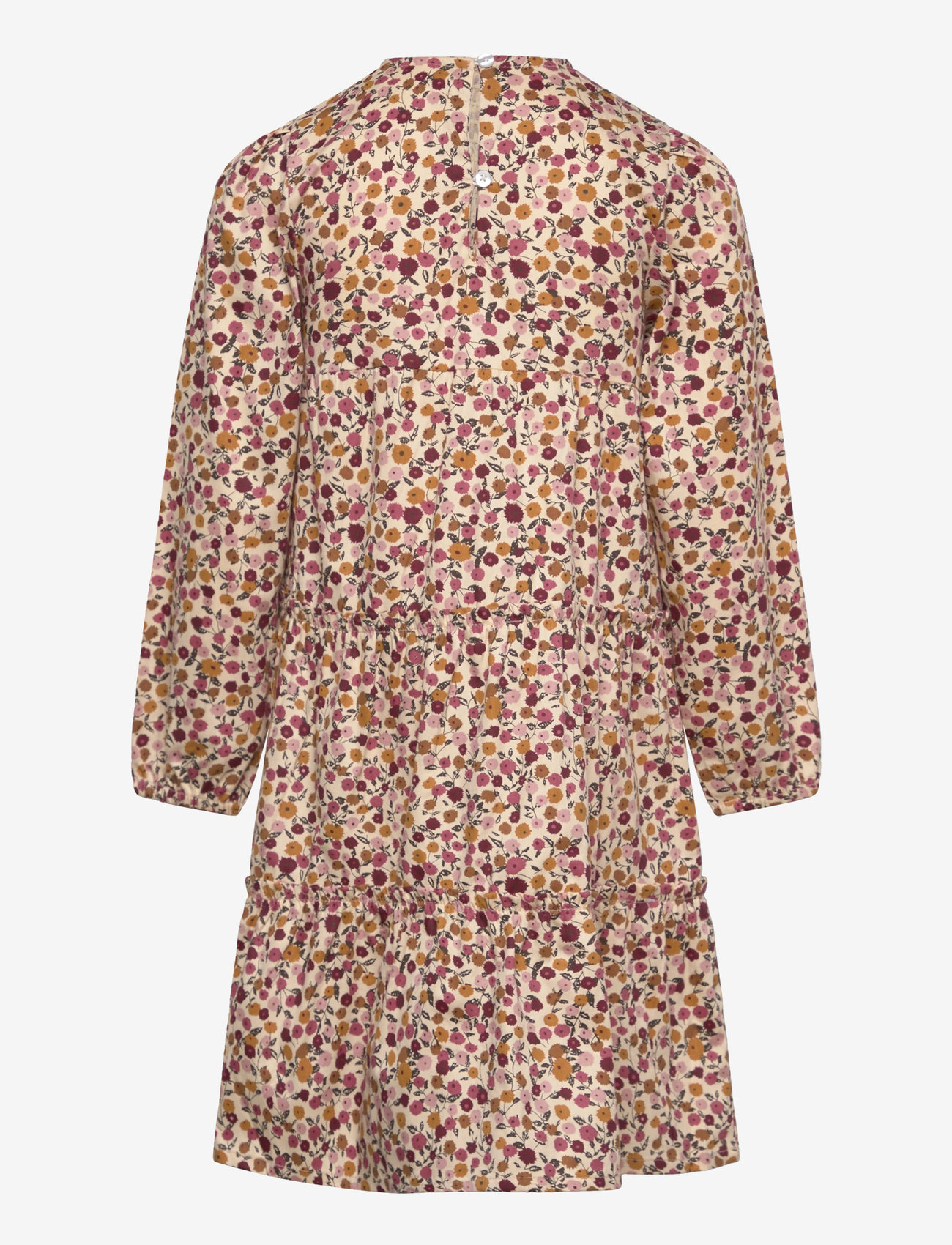 Minymo - Dress LS AOP - eggnog - 1