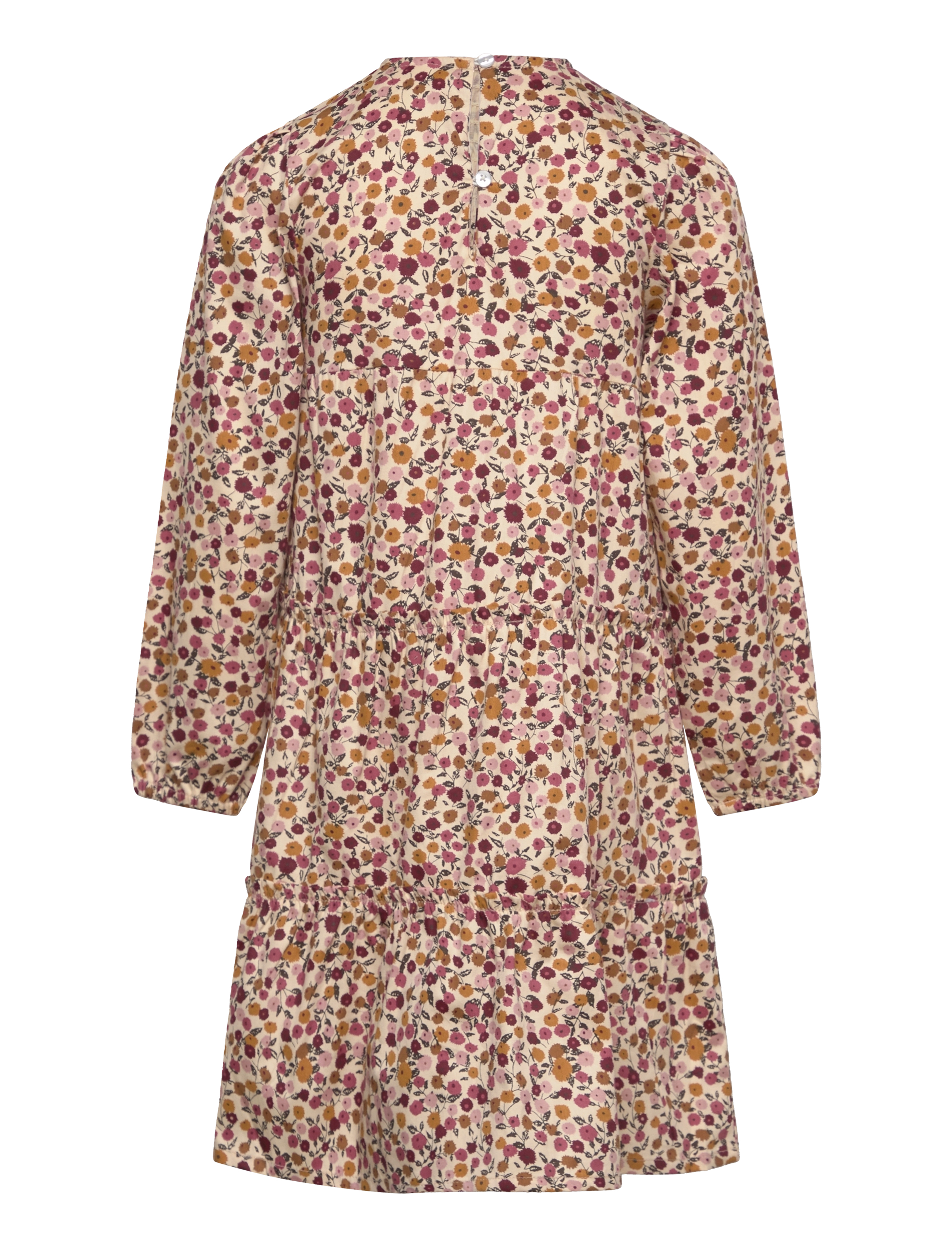 Minymo - Dress LS AOP - eggnog - 1