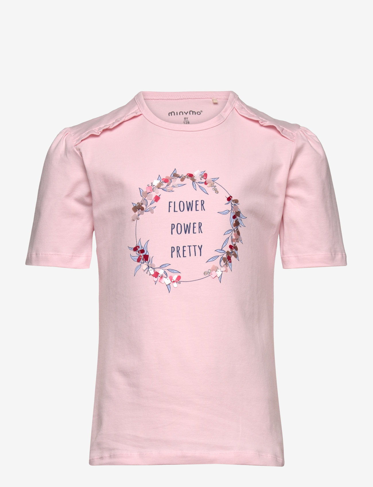 Minymo - T-shirt SS - kortärmade t-shirts - pink dogwood - 0