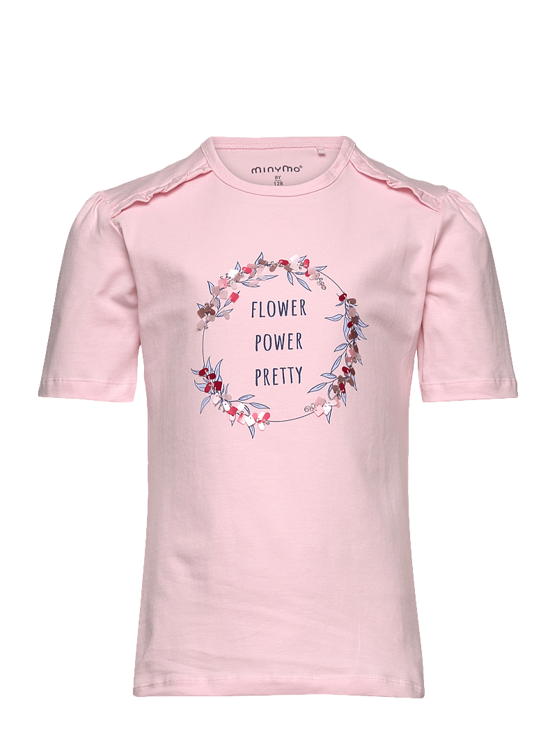 Minymo - T-shirt SS - kortärmade t-shirts - pink dogwood - 0