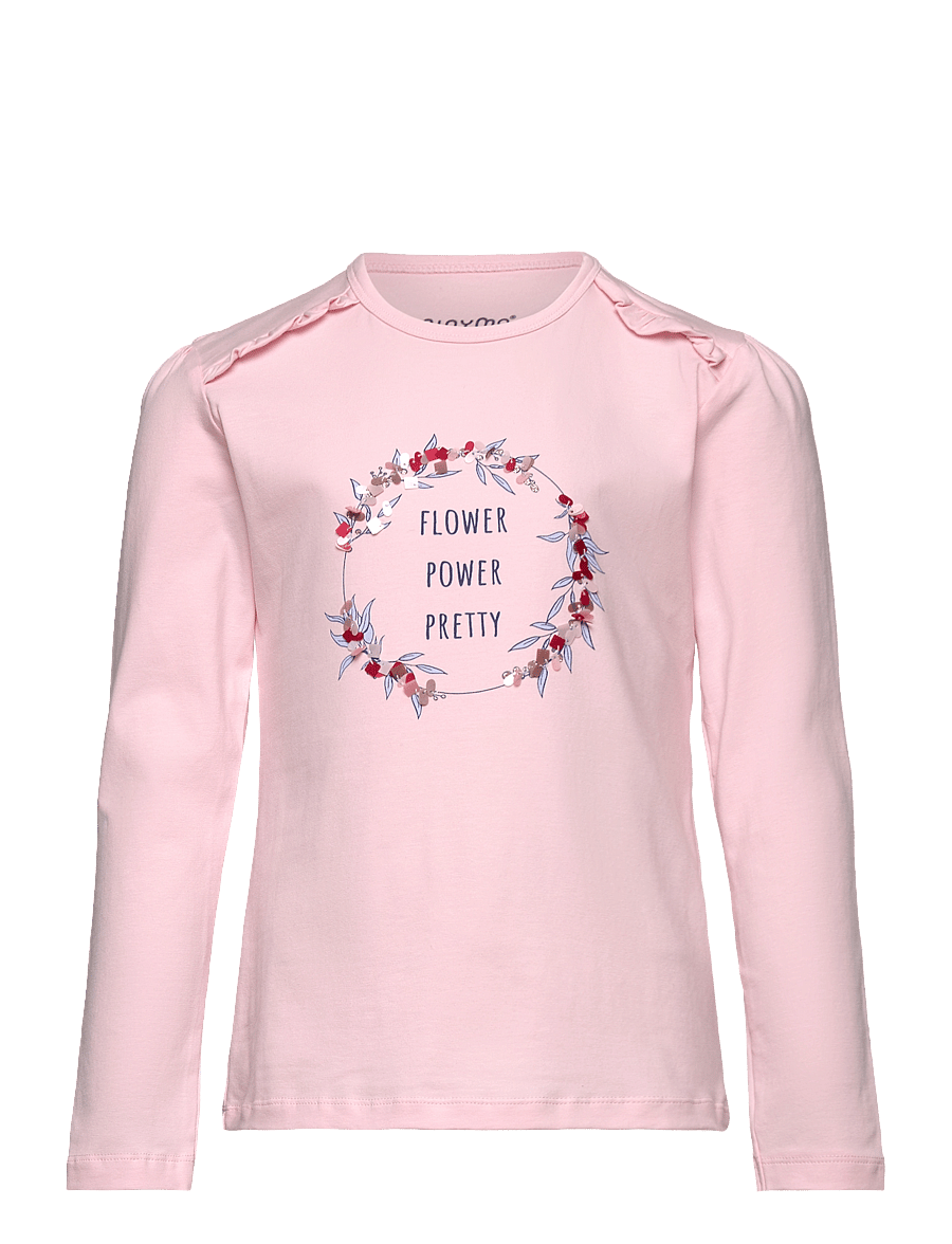 Minymo - T-shirt LS - langärmelig - pink dogwood - 0