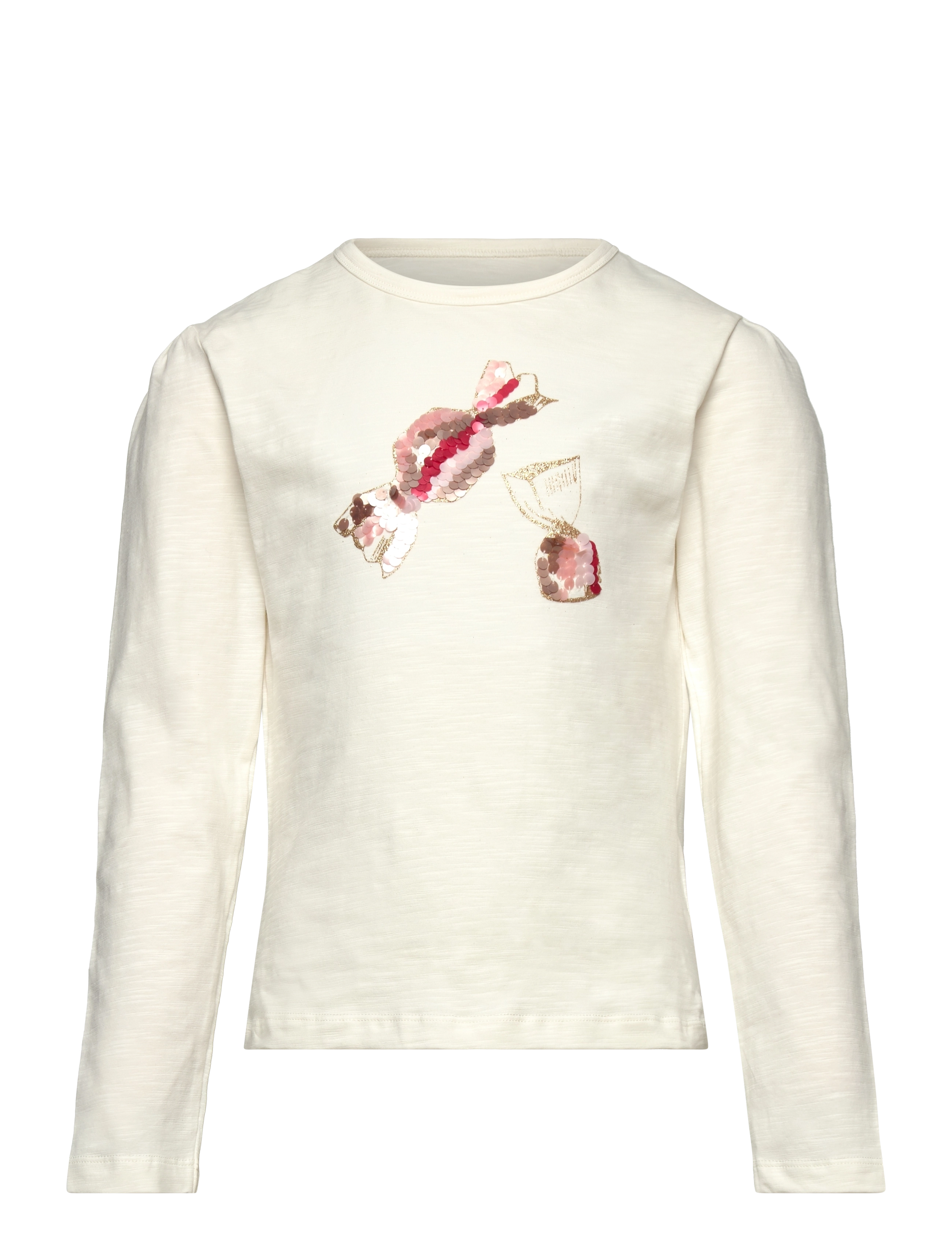 Minymo T-Shirt Ls, 104, T-shirts, Weiß - Long-sleeved Kinder