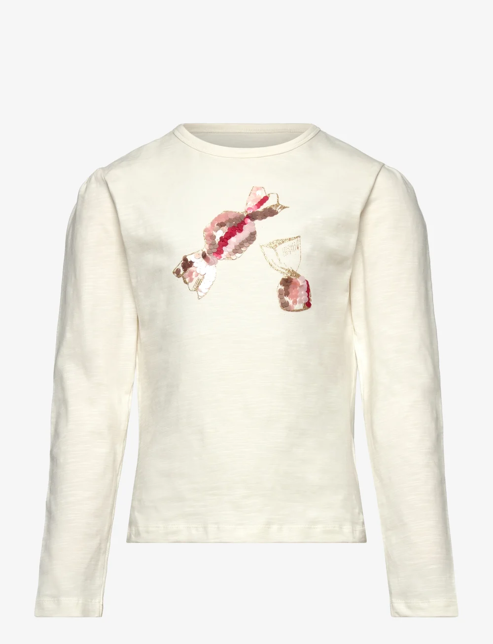 Minymo - T-shirt LS - långärmade t-shirts - marshmallow white - 0