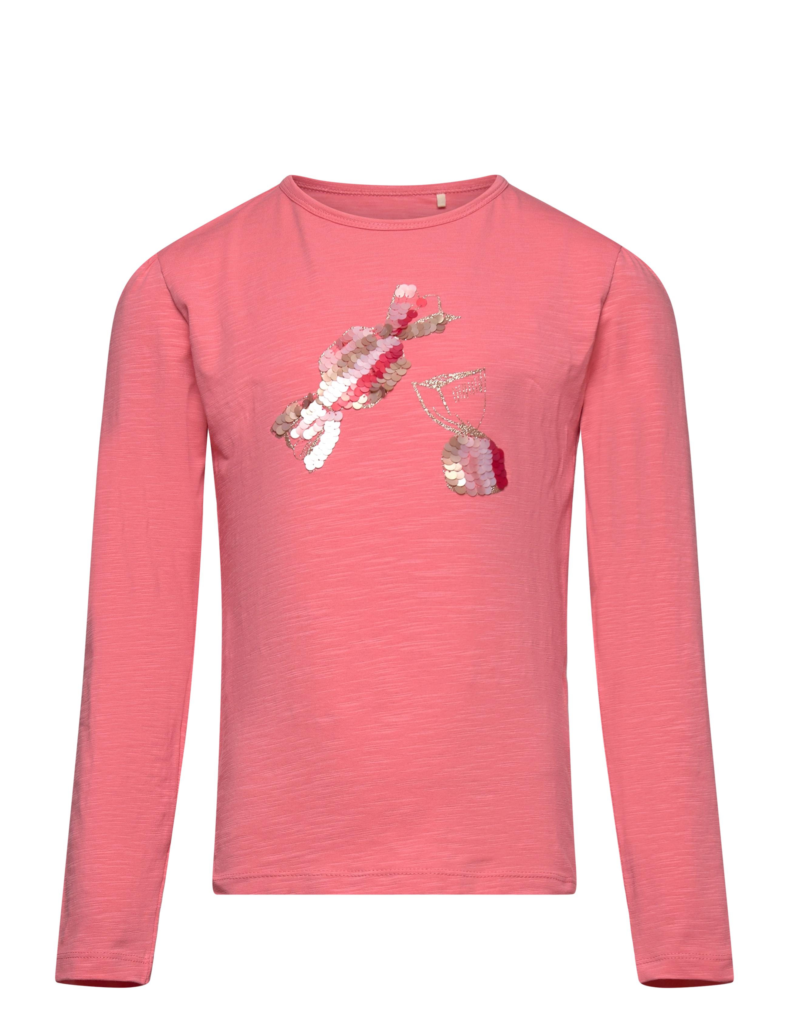 Minymo T-Shirt Ls, 104, T-shirts, Rosa - Long-sleeved Kinder