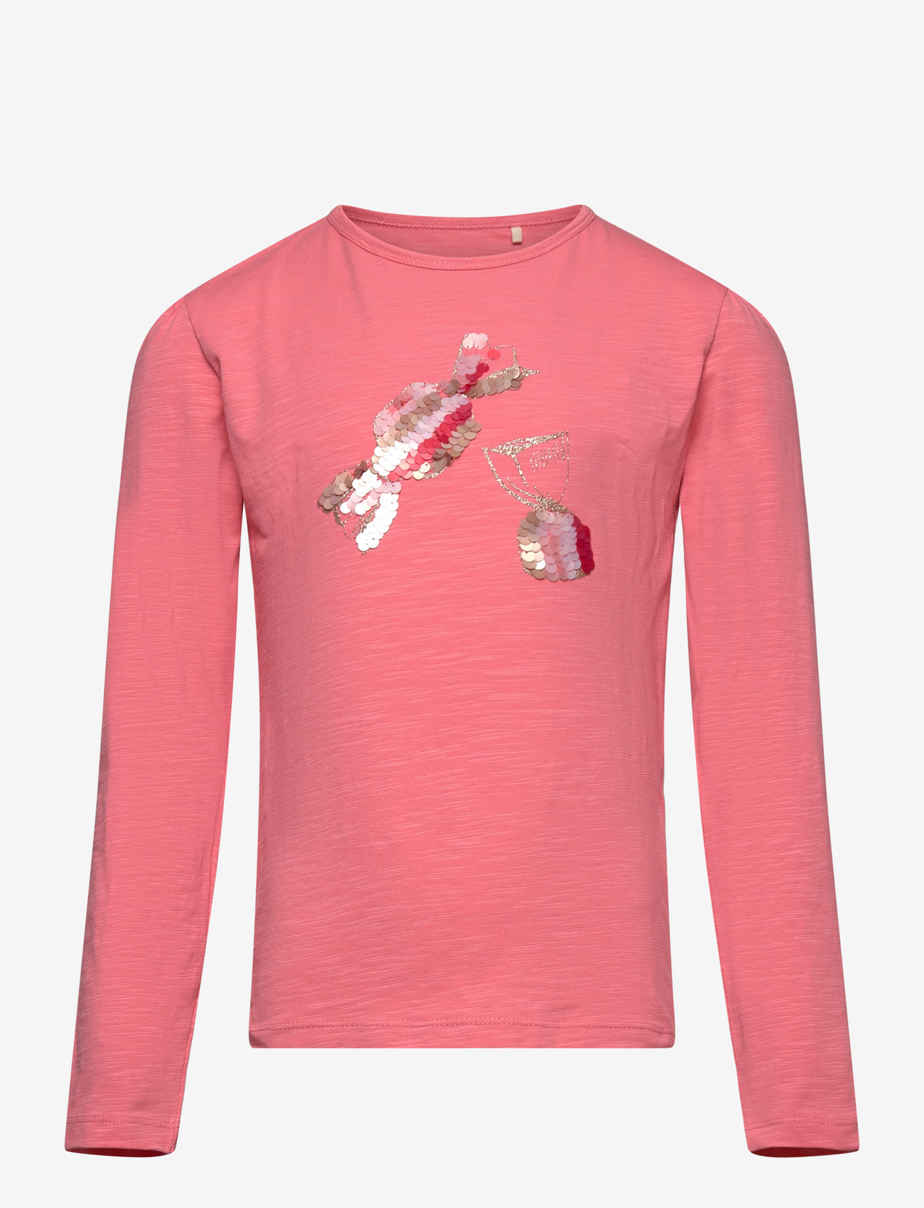 Minymo - T-shirt LS - langærmede t-shirts - strawberry ice - 0