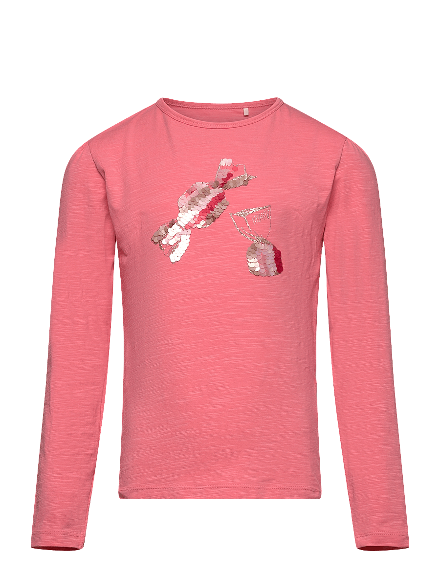 Minymo - T-shirt LS - pikkade varrukatega t-särgid - strawberry ice - 0