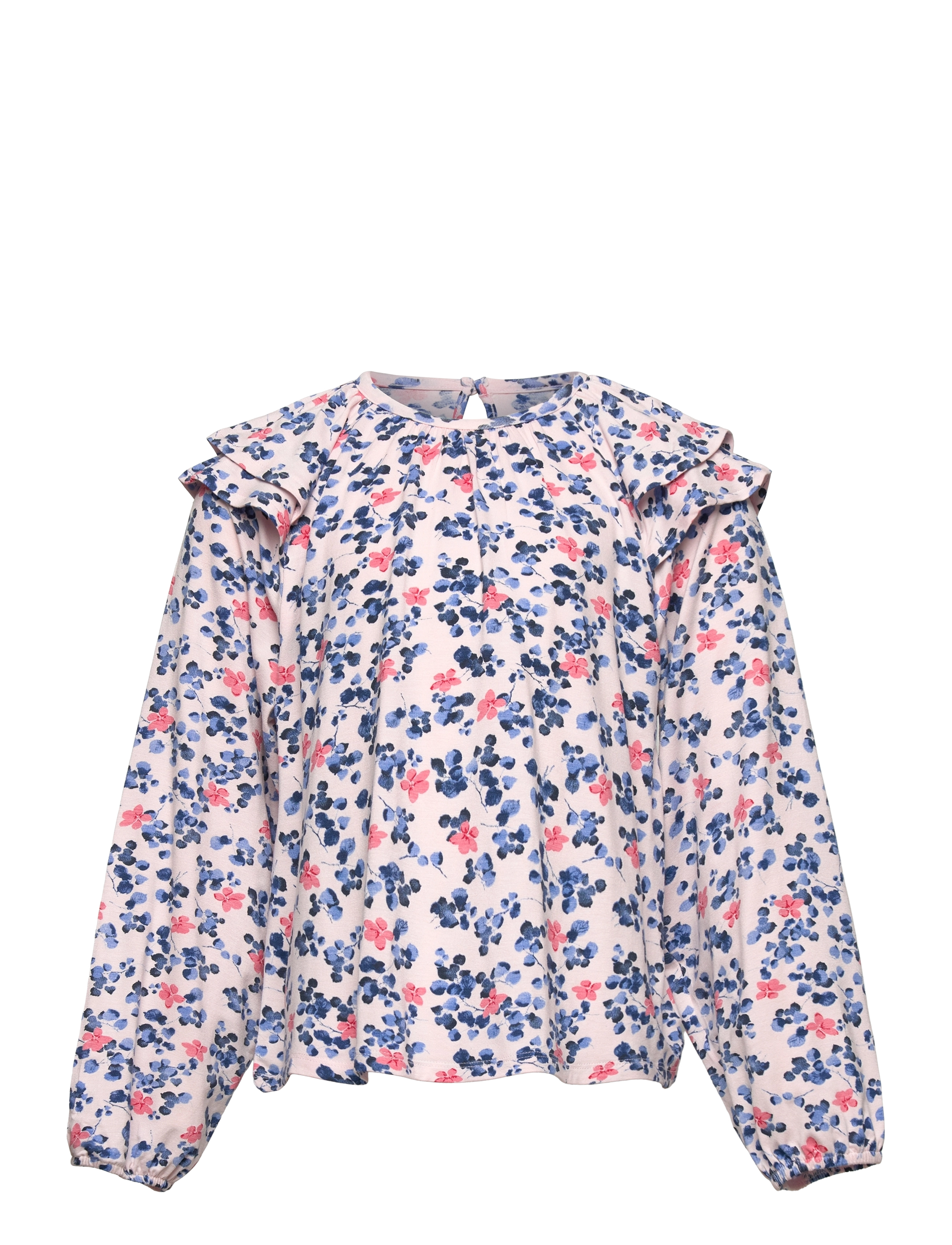 Minymo T-shirt LS AOP - 4 for 3 - PINK DOGWOOD / multi