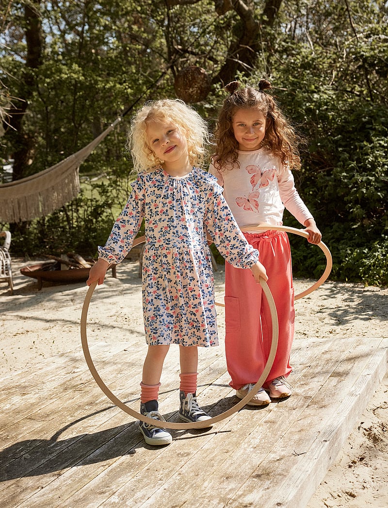 Minymo - T-shirt LS AOP - pluusid ja tuunikad - pink dogwood - 4