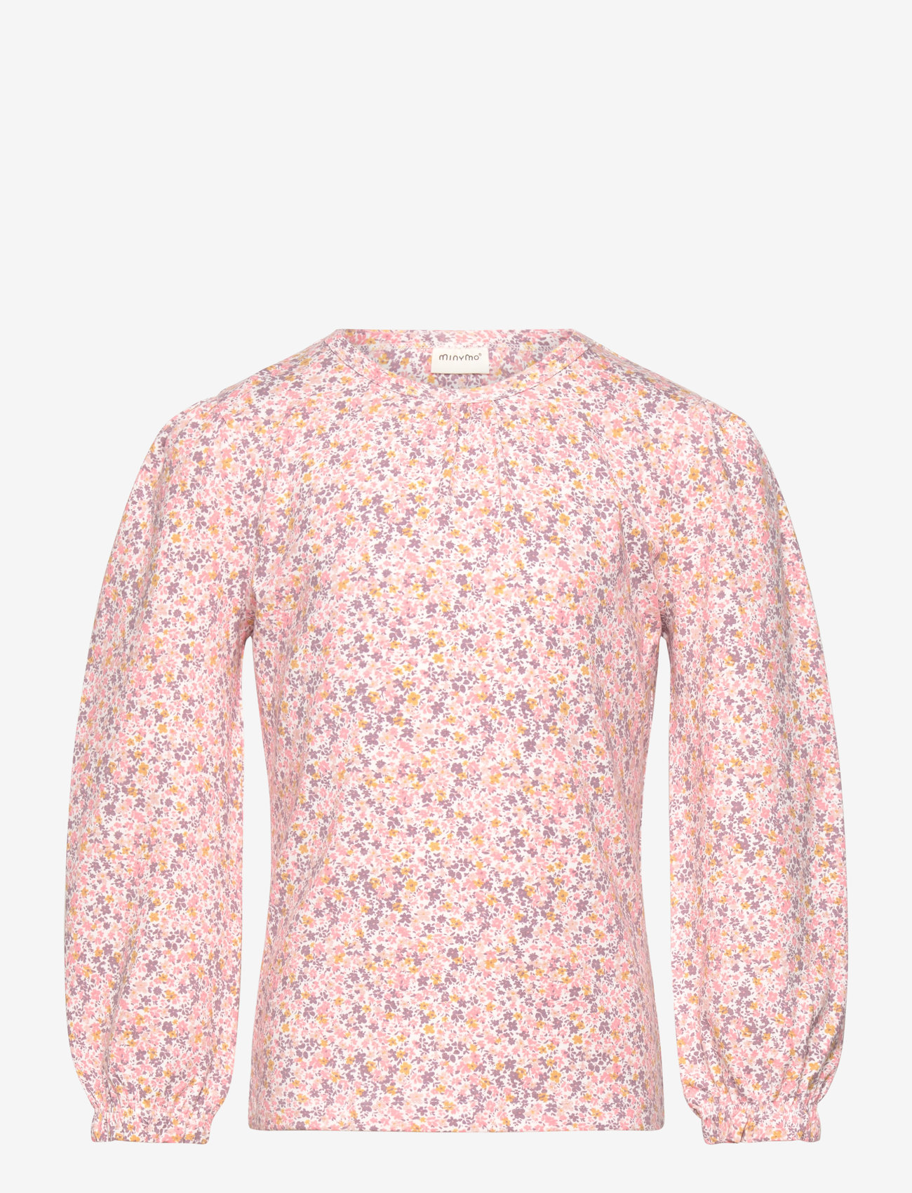 Minymo - T-shirt LS AOP - herbstliche kleidung - rosette - 0