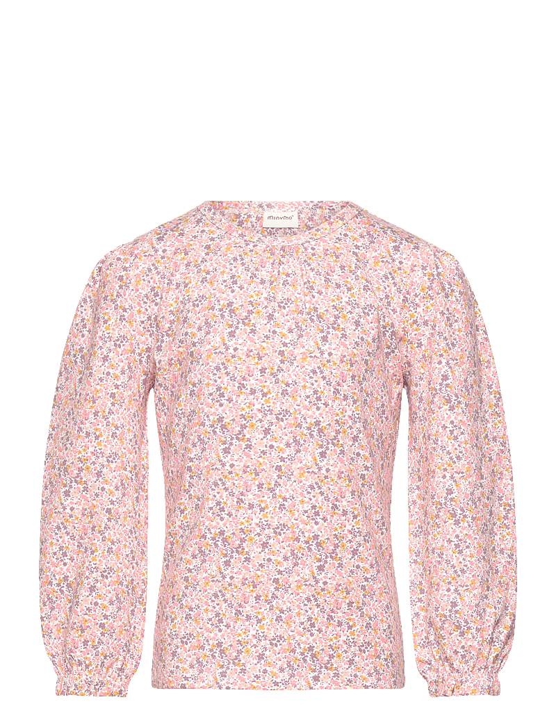 Minymo - T-shirt LS AOP - pikkade varrukatega t-särgid - rosette - 0