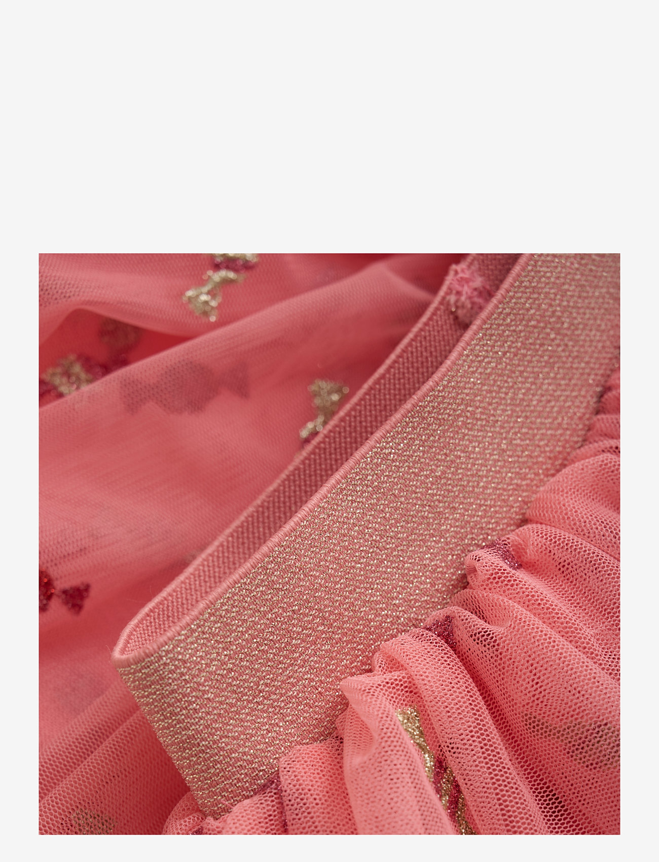 Minymo - Skirt w. Glitter AOP - kurze röcke - strawberry ice - 2