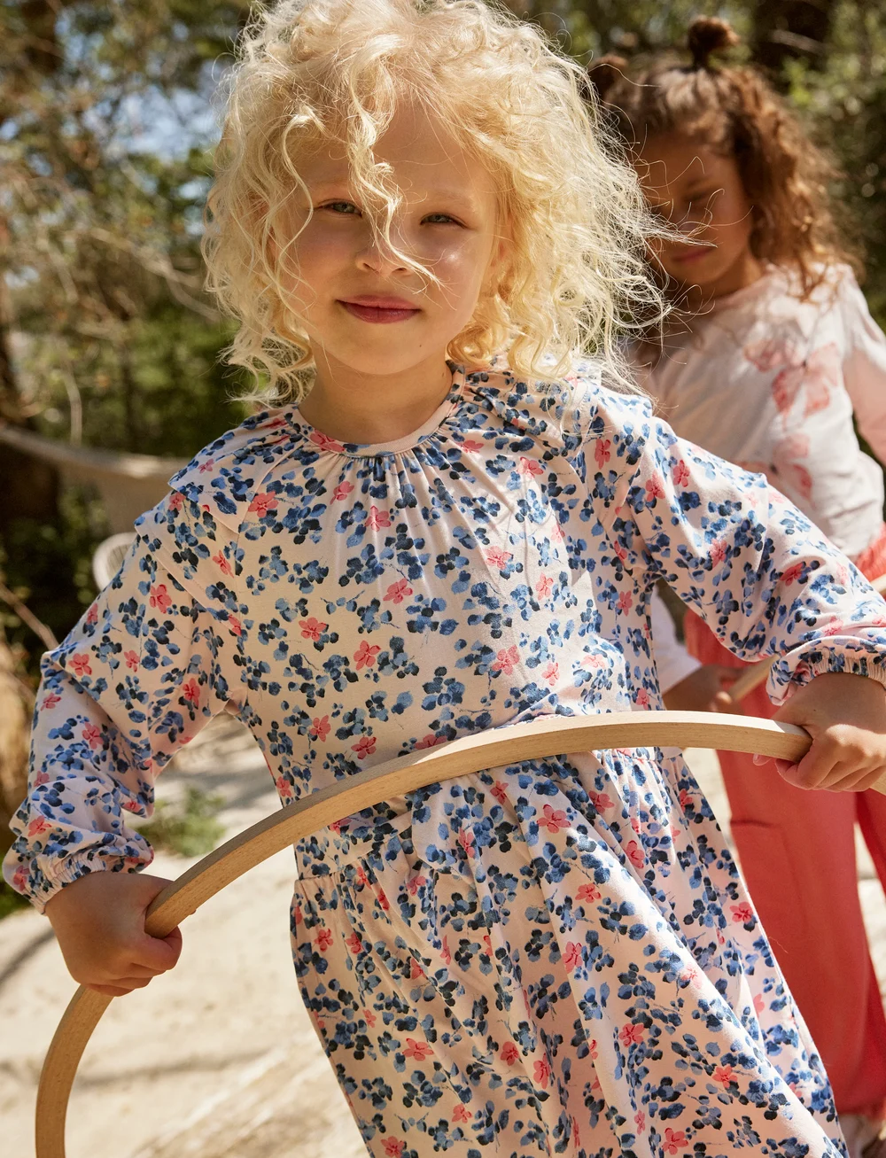 Minymo - Dress LS AOP - langärmelige freizeitkleider - pink dogwood - 4