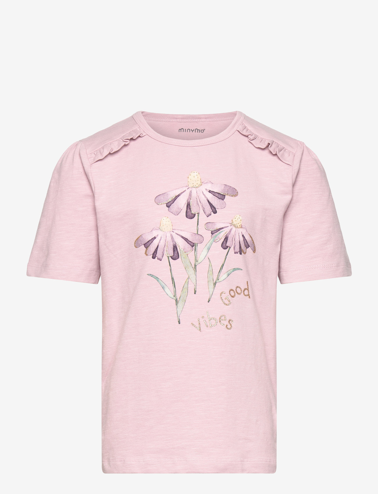 Minymo - T-shirt SS - efterårstøj - burnished lilac - 0