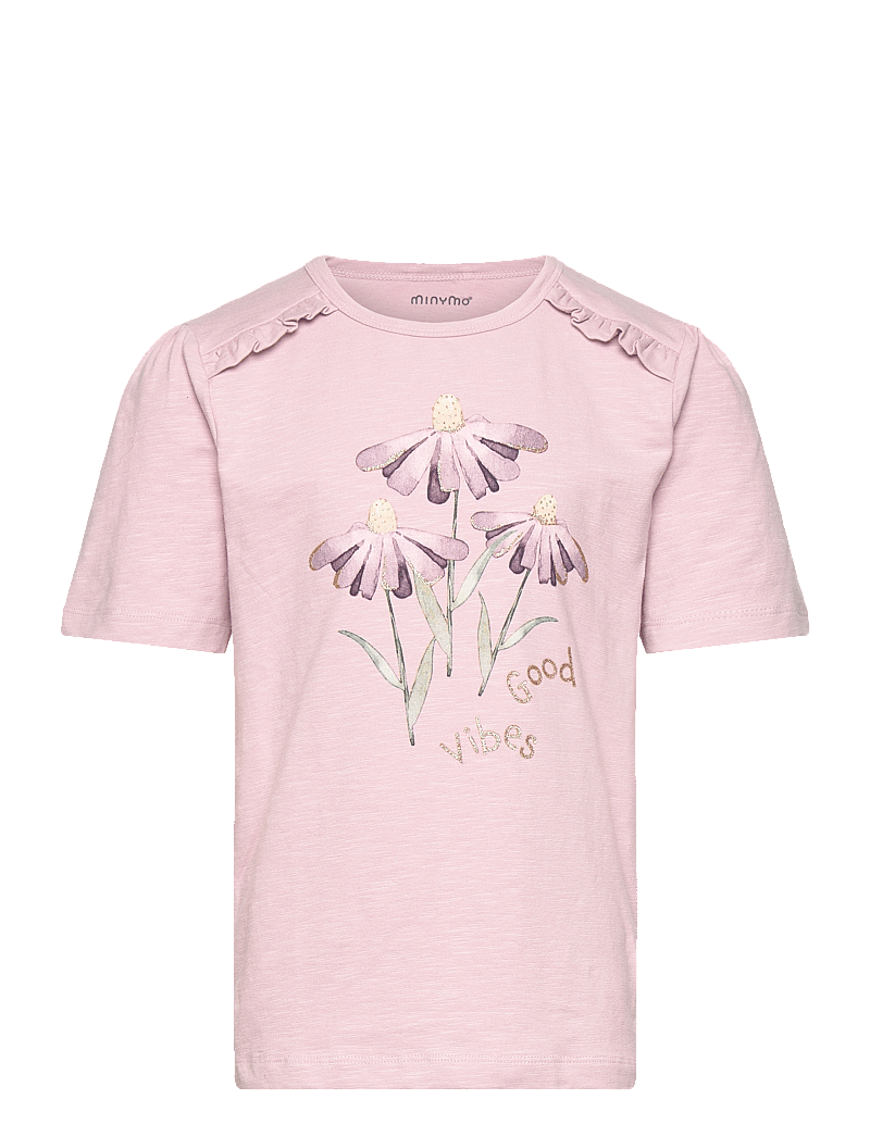 Minymo - T-shirt SS - kortærmede t-shirts - burnished lilac - 0