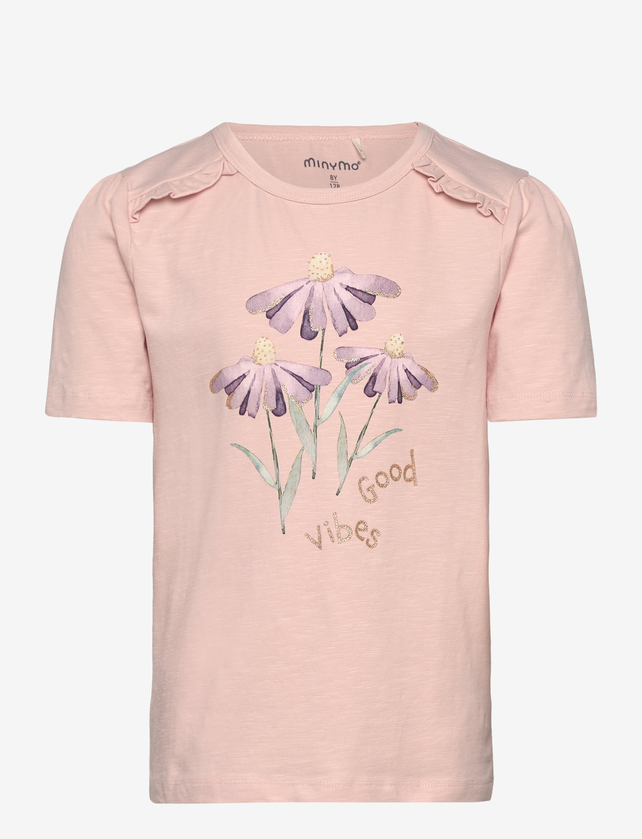 Minymo - T-shirt SS - kortærmede t-shirts - peach whip - 0