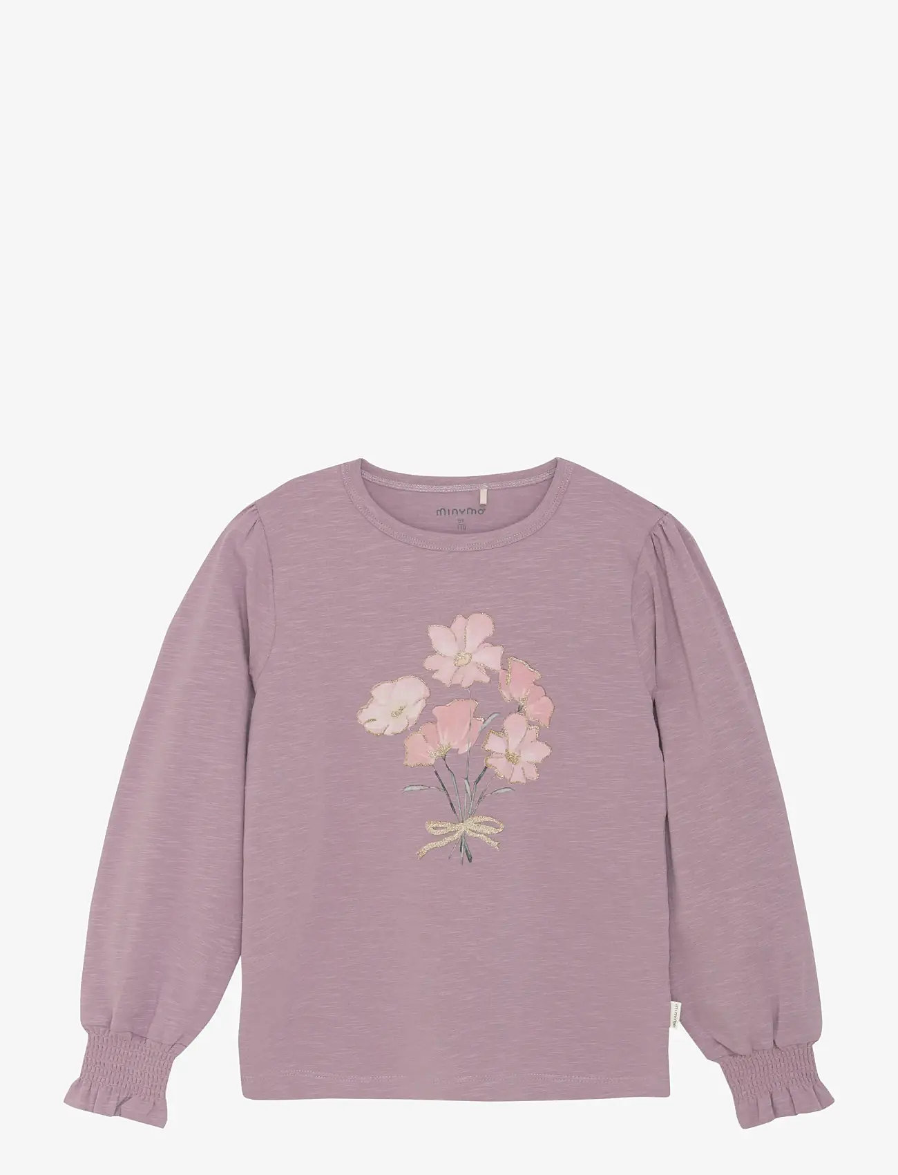 Minymo - T-shirt LS - elderberry - 0