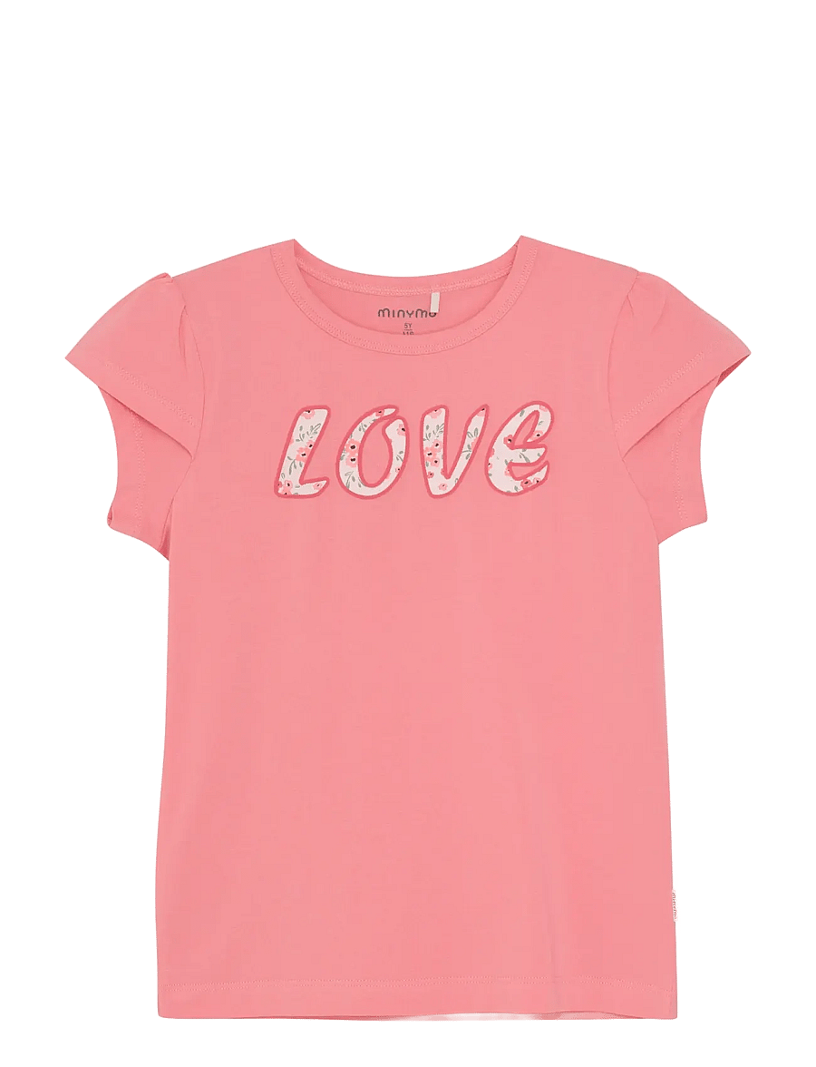 Minymo - T-shirt SS - t-shirts - strawberry pink - 1
