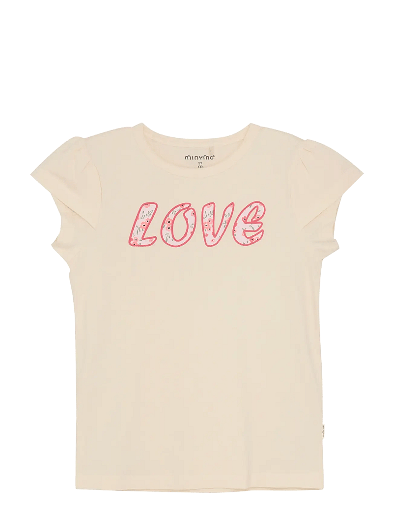 Minymo - T-shirt SS - kortærmede - white swan - 0