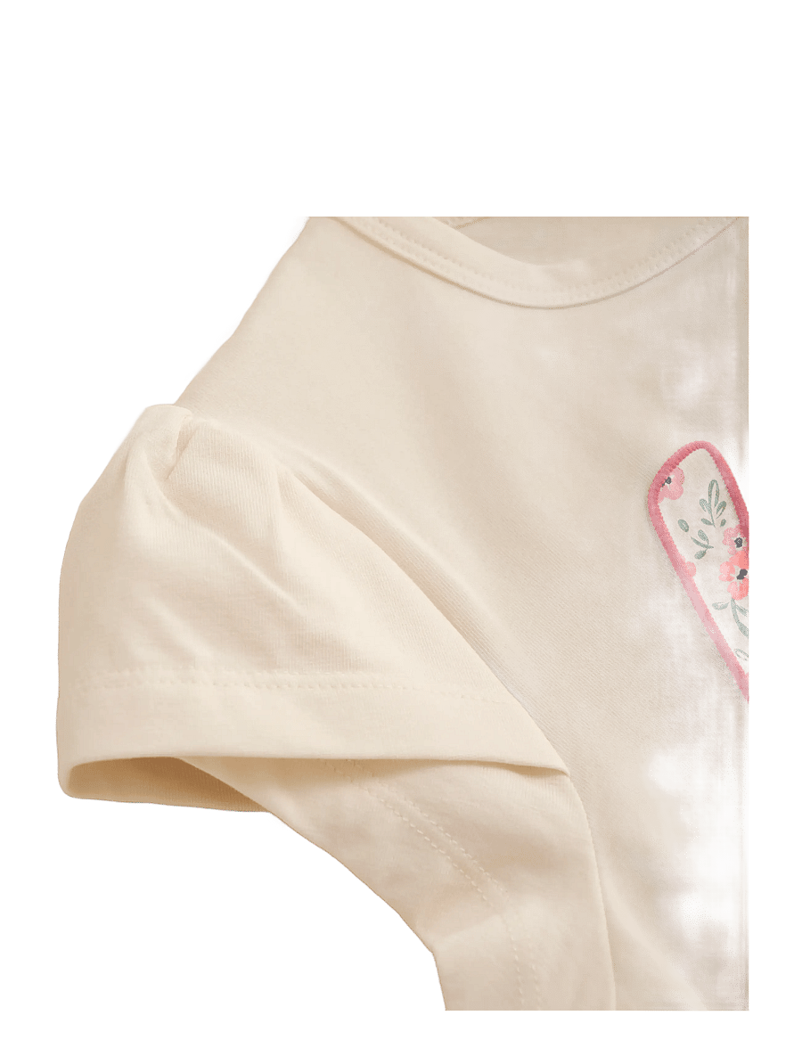 Minymo - T-shirt SS - lühikeste varrukatega - white swan - 2