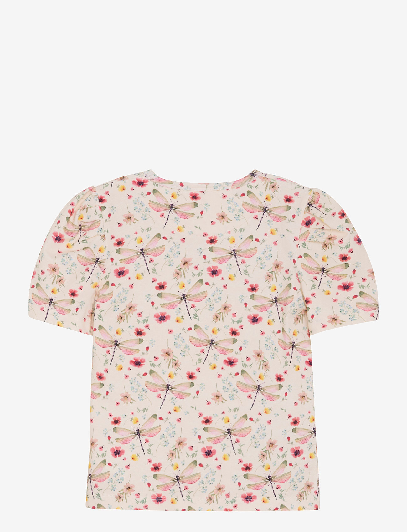 Minymo - T-shirt SS AOP - kortärmade - white swan - 1