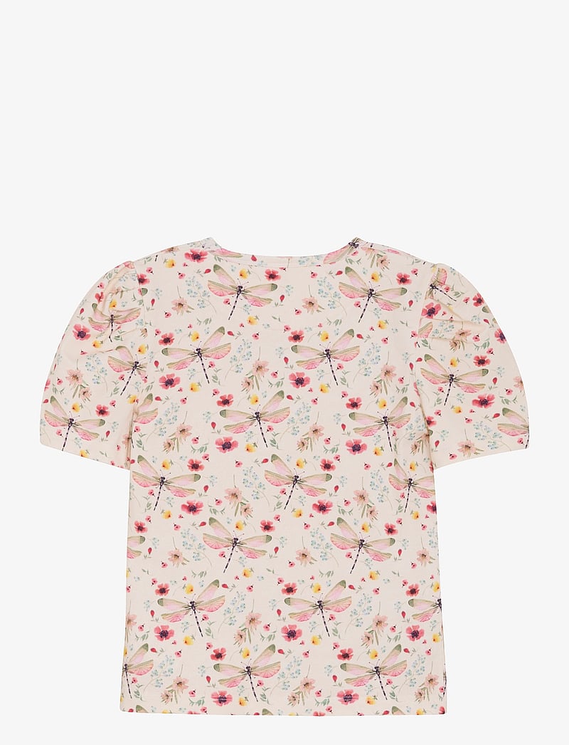 Minymo - T-shirt SS AOP - t-shirts - white swan - 1