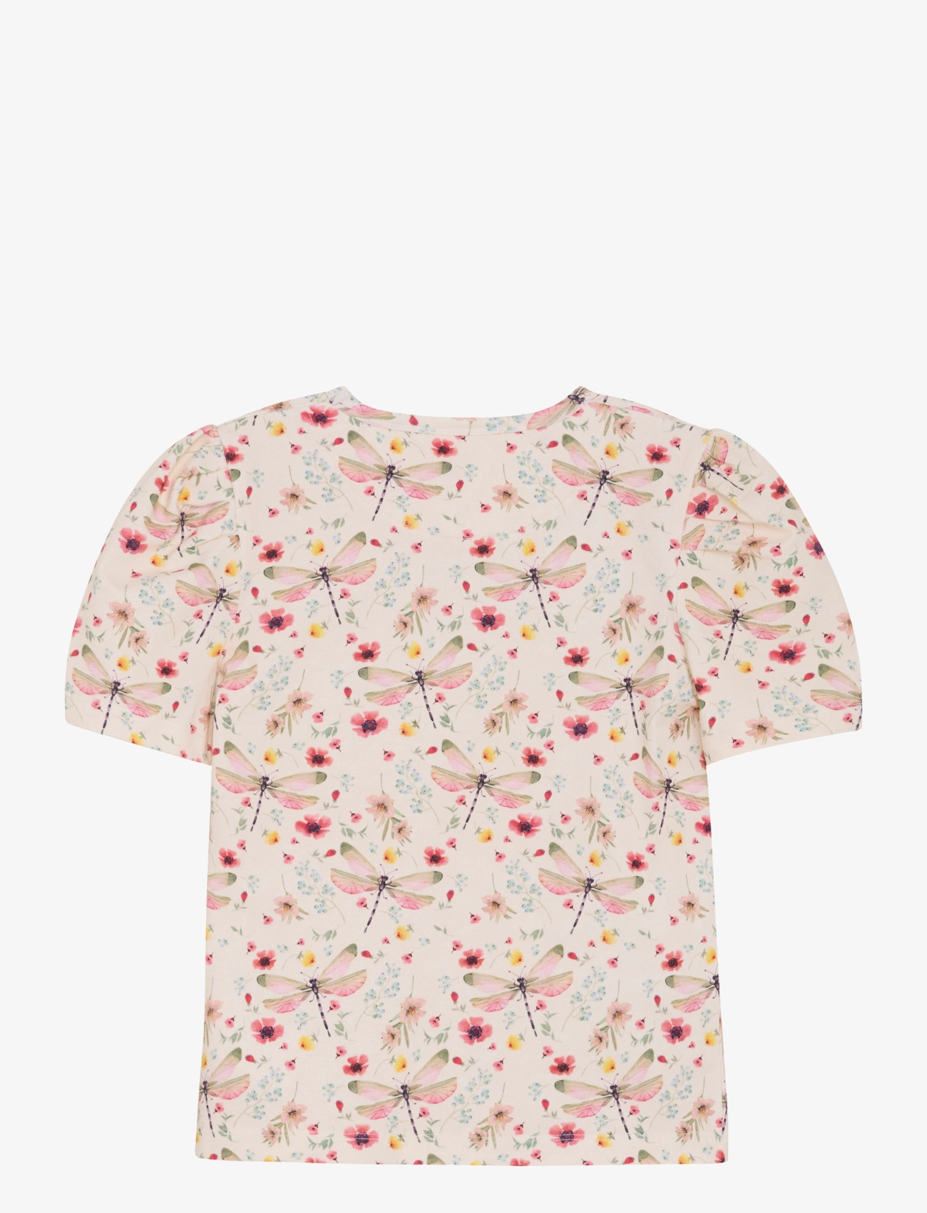 Minymo - T-shirt SS AOP - white swan - 1