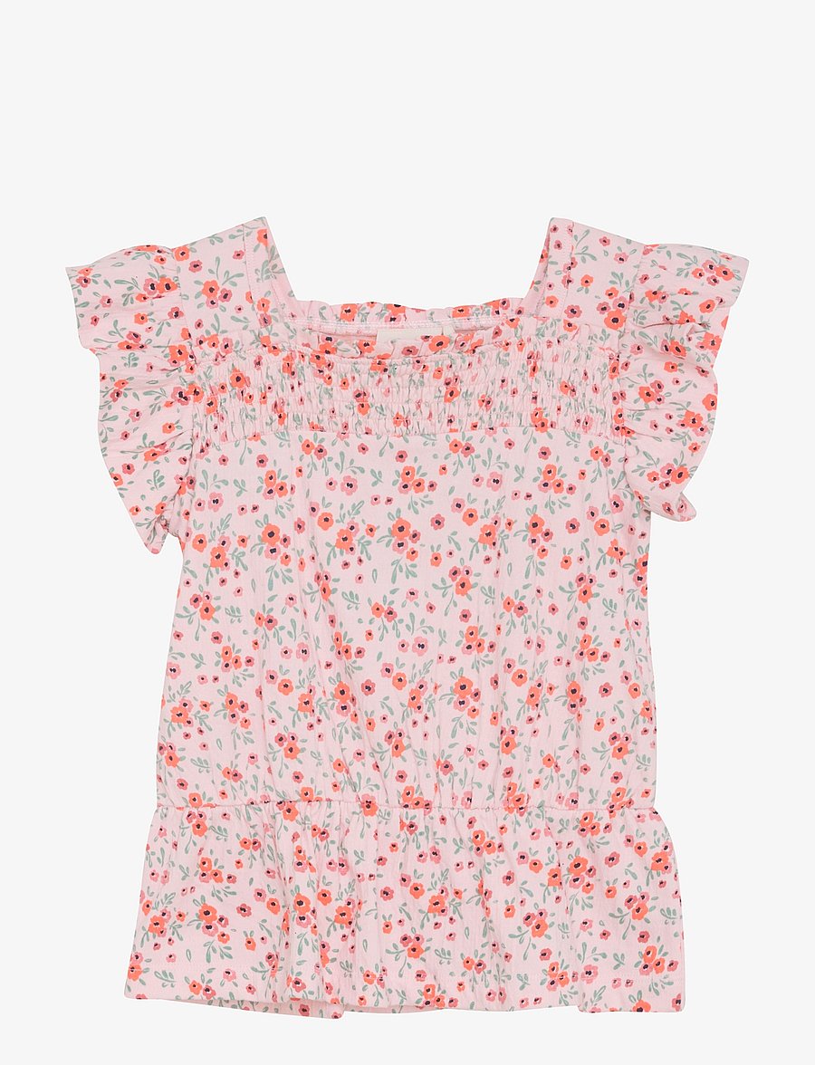 Minymo - T-shirt SS AOP - topi bez piedurknēm - rosen quartz - 0