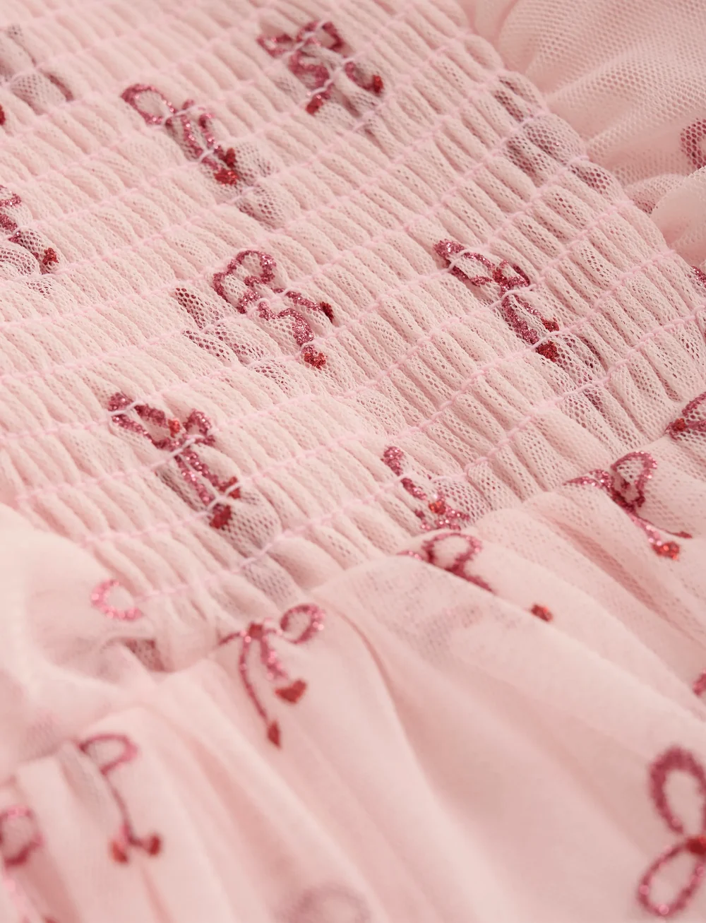 Minymo - Dress w. Glitter AOP - lühikeste varrukatega vabaaja kleidid - rosen quartz - 3