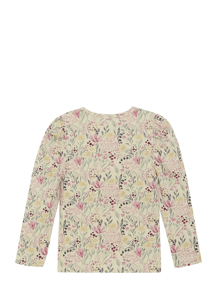 Minymo - T-shirt LS AOP - langärmelig - sandshell - 1