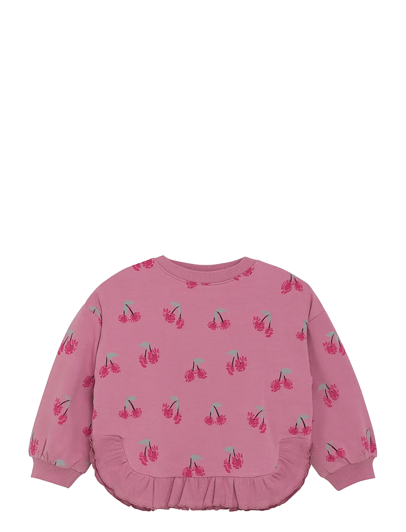 Minymo - Sweatshirt LS AOP - sweatshirts - mauve orchid - 1