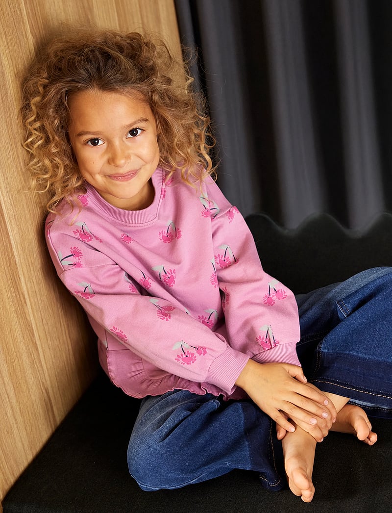 Minymo - Sweatshirt LS AOP - sweatshirts - mauve orchid - 4