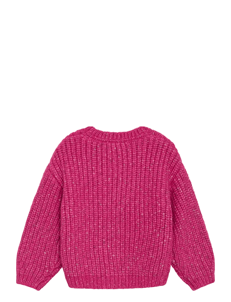 Minymo - Pullover Knit - swetry - fuchsia fedora - 2