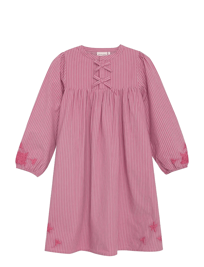 Minymo - Dress LS Y/D w. Lining - langærmede hverdagskjoler - mauve orchid - 0