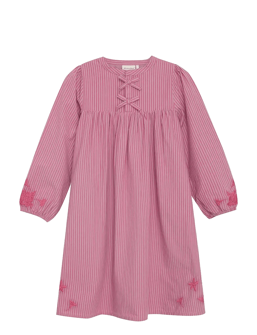 Minymo - Dress LS Y/D w. Lining - langermede hverdagskjoler - mauve orchid - 0