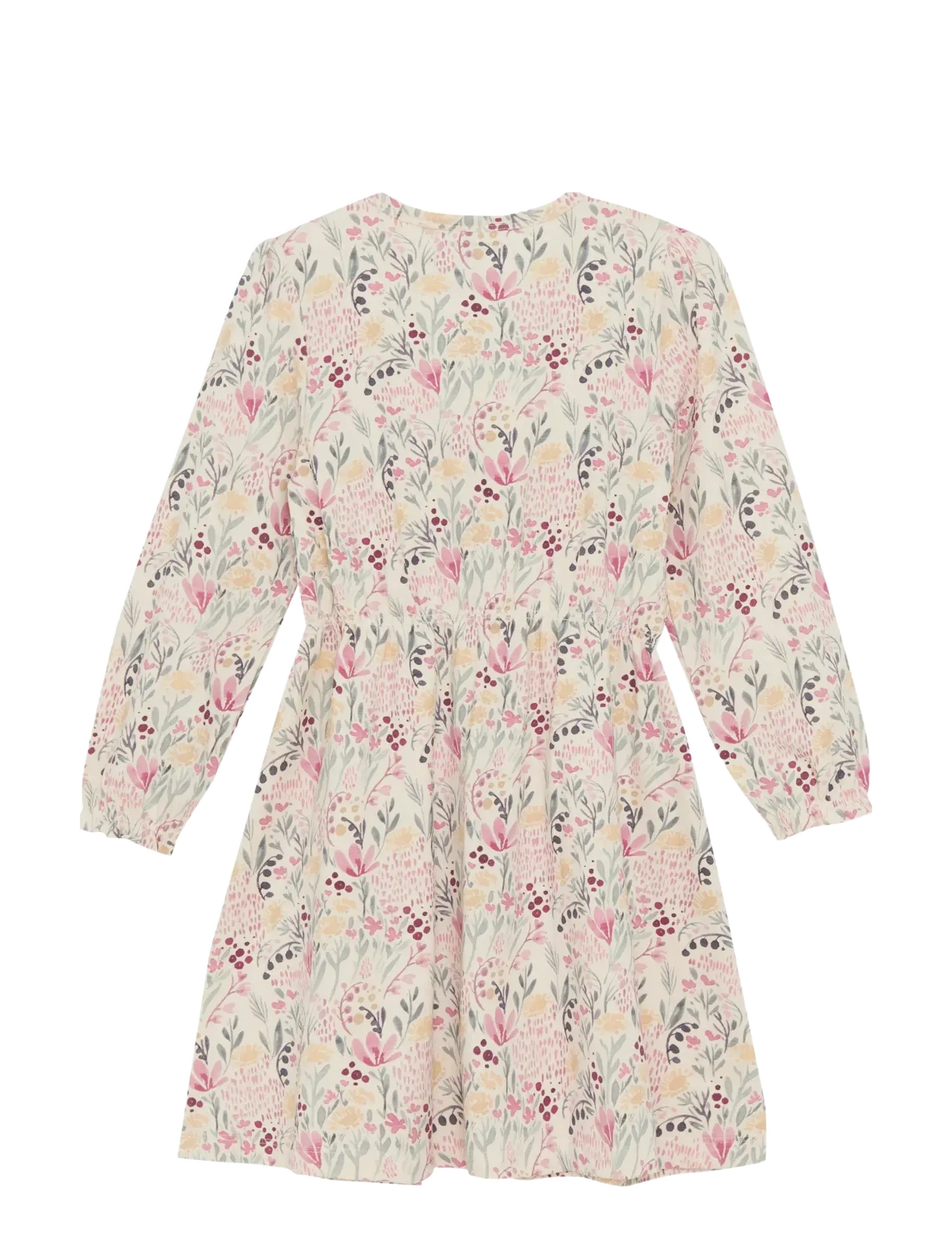 Minymo - Dress LS AOP - langärmelige freizeitkleider - sandshell - 2