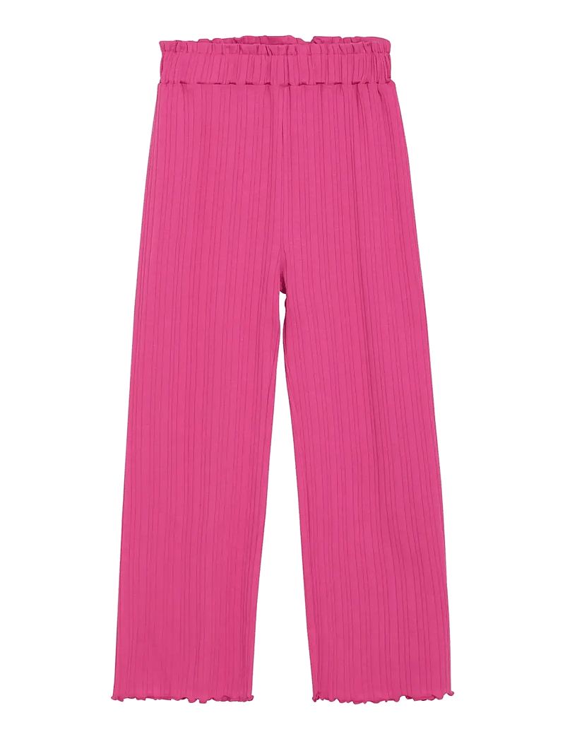 Minymo - Pants Rib - bukser - fuchsia fedora - 0