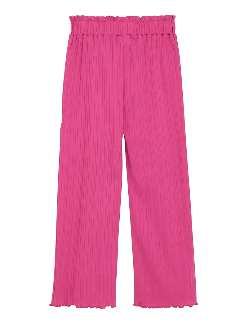 Minymo - Pants Rib - bukser - fuchsia fedora - 1