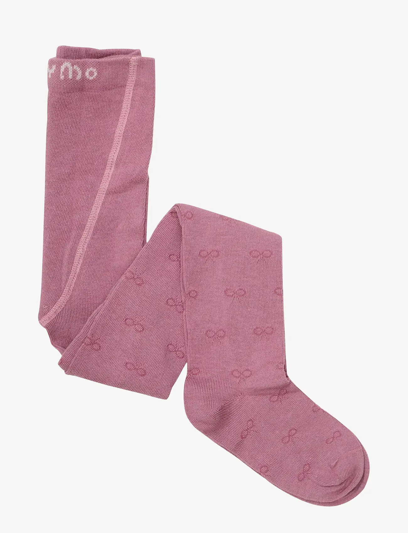 Minymo - 2-Pack Stockings w. Pattern - herbstliche kleidung - mauve orchid - 1