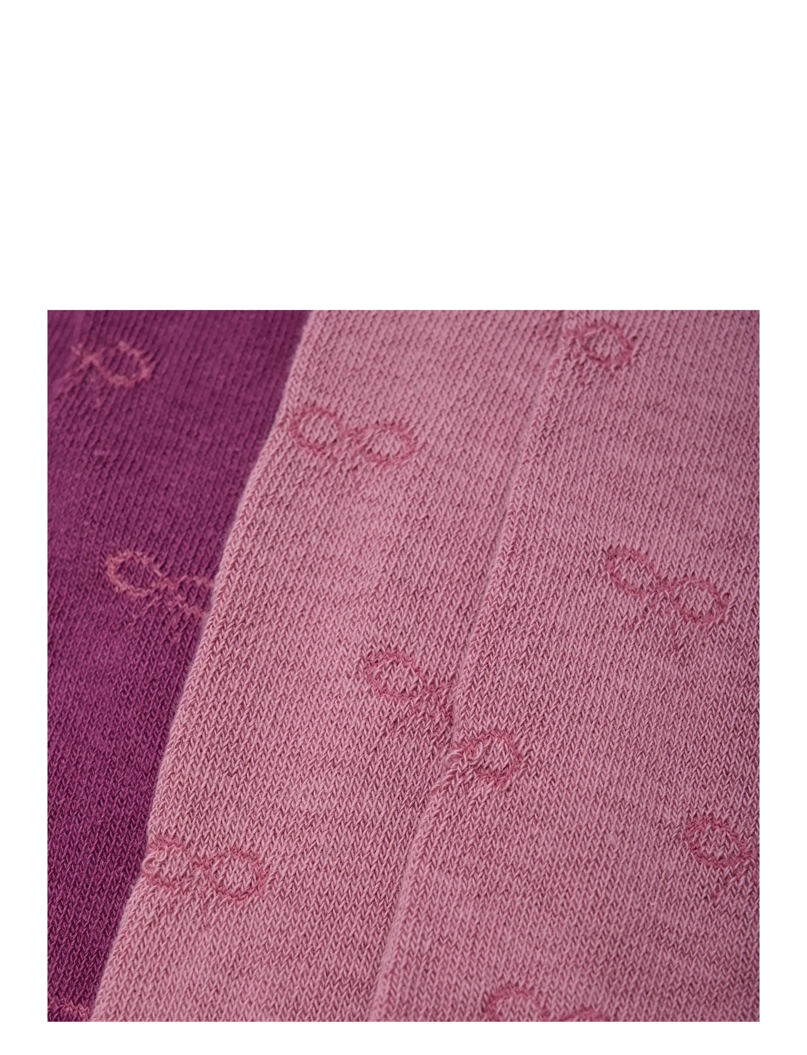 Minymo - 2-Pack Stockings w. Pattern - madalaimad hinnad - mauve orchid - 3