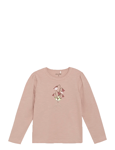 Minymo T-shirt LS - Long-sleeved t-shirts - MISTY ROSE / pink/rose