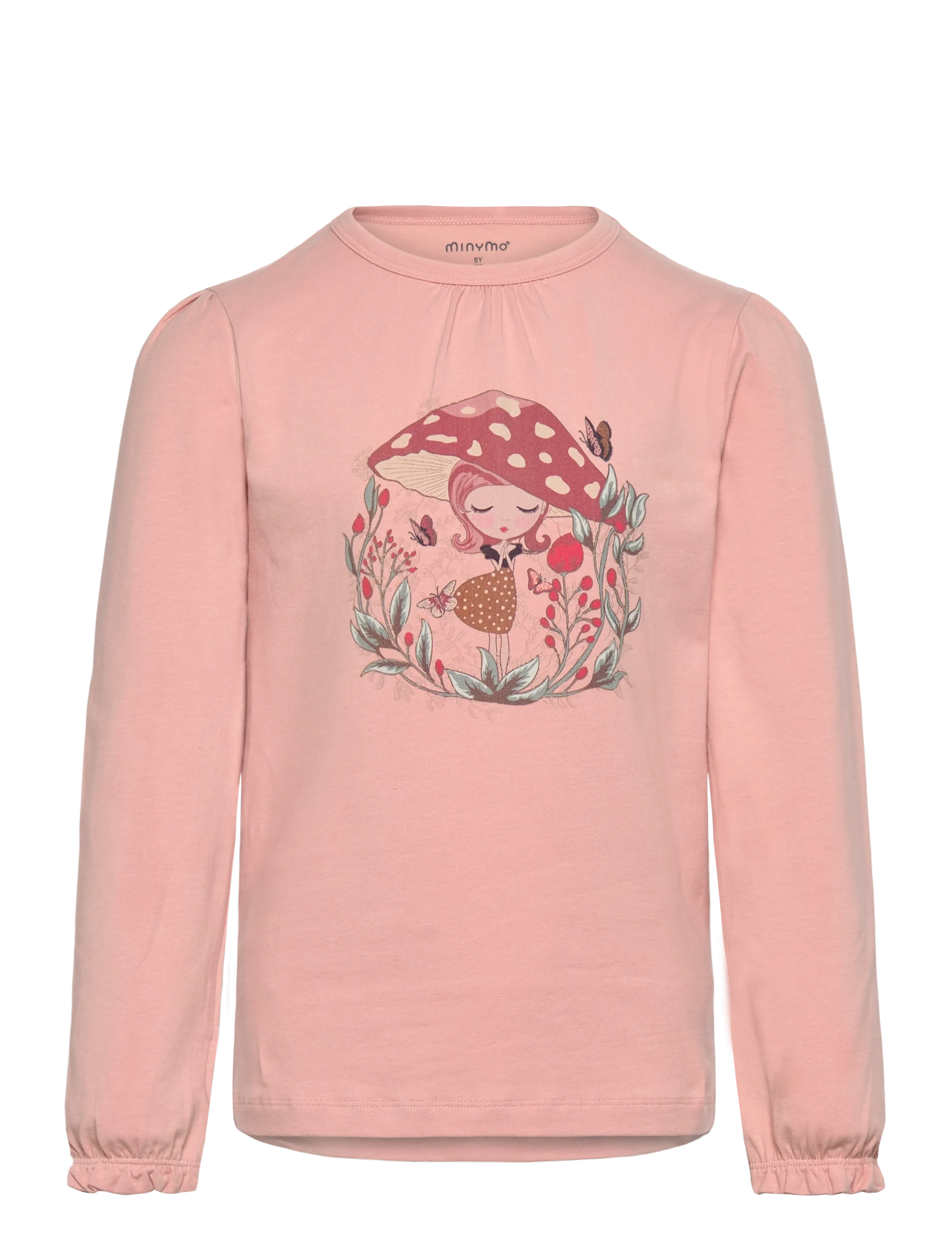 Minymo T-Shirt Ls, 116, Sweatshirts & Hoodies, Rosa - Sweatshirts, Kinder
